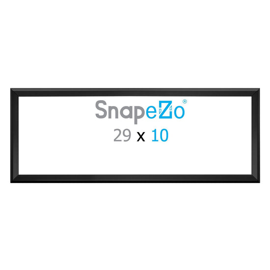 Load image into Gallery viewer, 10x29 Black SnapeZo® Snap Frame - 1.25 Inch Profile
