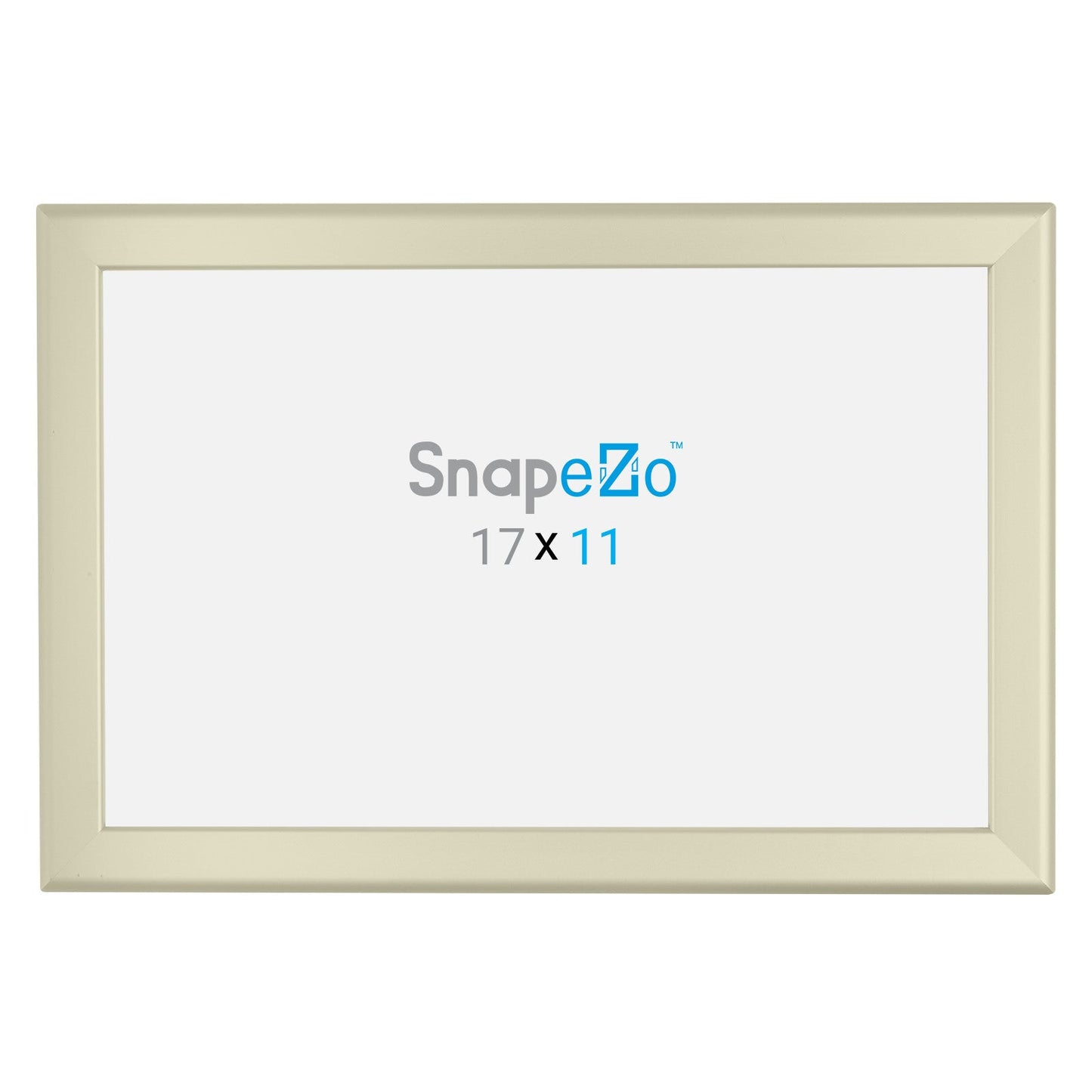 Load image into Gallery viewer, 11x17 Cream SnapeZo® Snap Frame - 1.25&amp;quot; Profile
