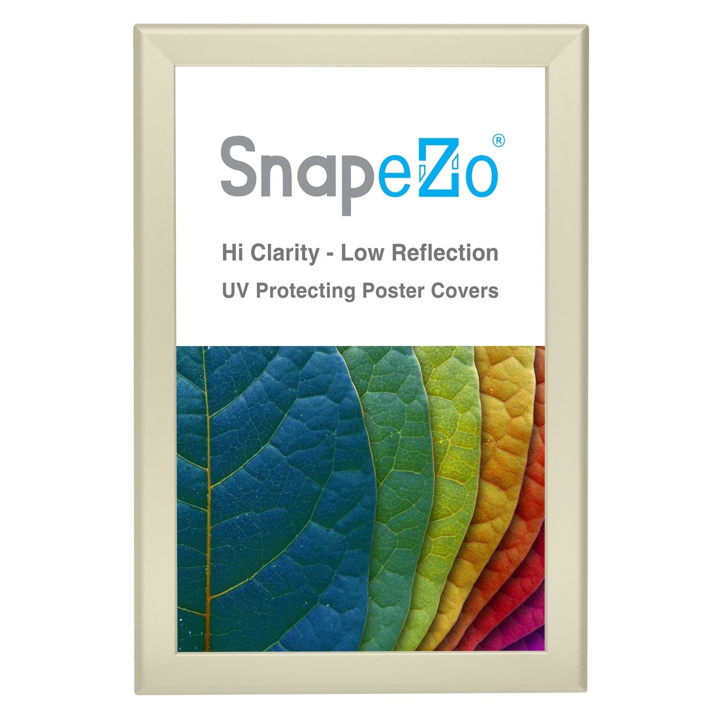 Load image into Gallery viewer, 11x17 Cream SnapeZo® Snap Frame - 1.25&amp;quot; Profile
