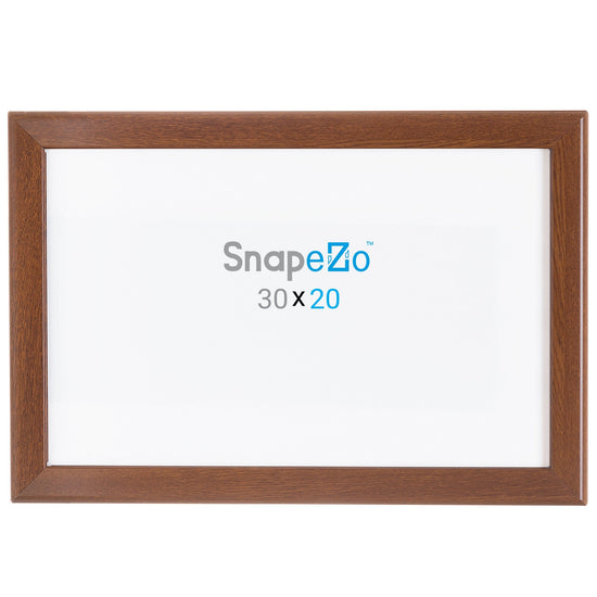 20x30 Dark Wood SnapeZo® Snap Frame - 1.25" Profile