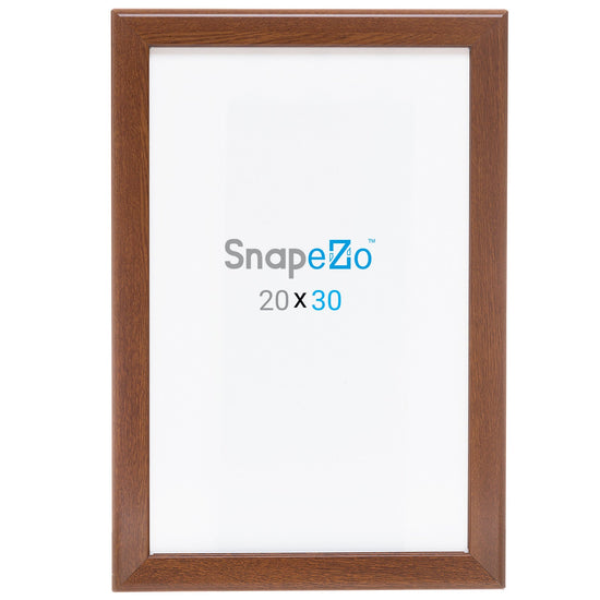 20x30 Dark Wood SnapeZo® Snap Frame - 1.25" Profile