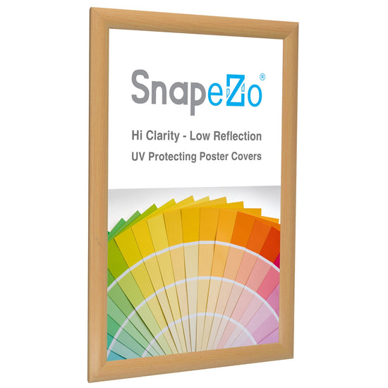 Load image into Gallery viewer, 11x17 Light Wood SnapeZo® Snap Frame - 1&amp;quot; Profile
