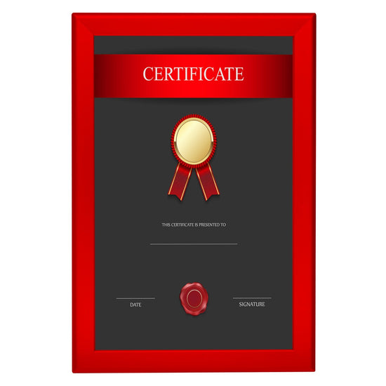 11x17 Red SnapeZo® Snap Frame - 1.25" Profile