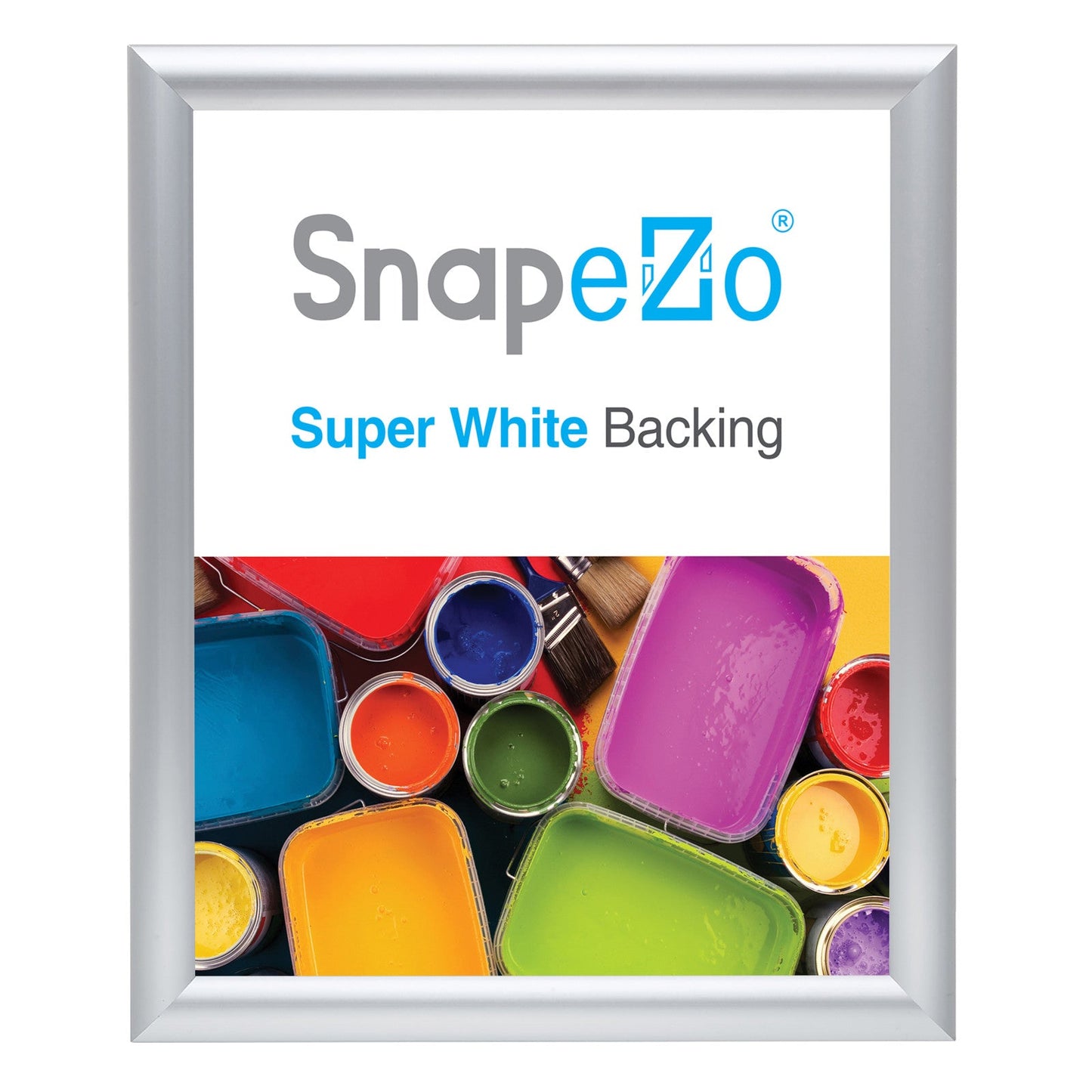 Load image into Gallery viewer, 9x11 Silver SnapeZo® Snap Frame - 1&amp;quot; Profile
