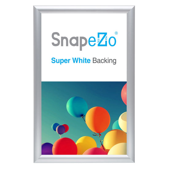 8.5x14 Silver SnapeZo® Snap Frame - 1" Profile
