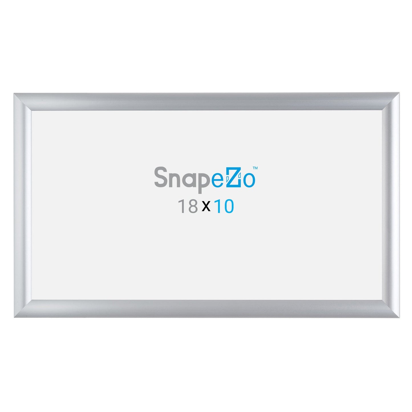 10x18 Silver SnapeZo® Snap Frame - 1" Profile