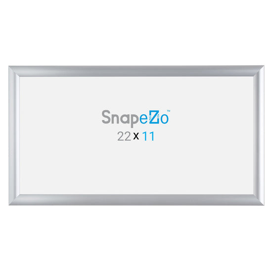 11x22 Silver SnapeZo® Snap Frame - 1" Profile