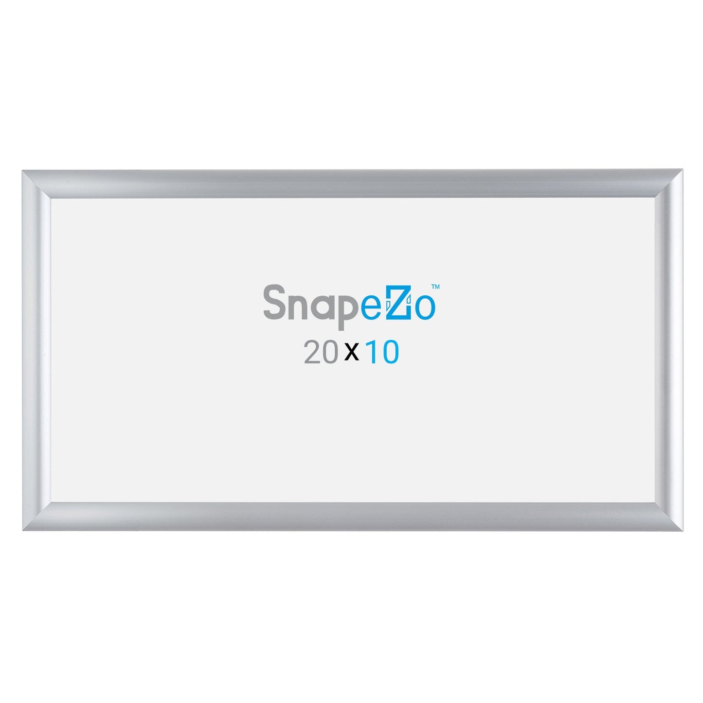 10x20 Silver SnapeZo® Snap Frame - 1" Profile