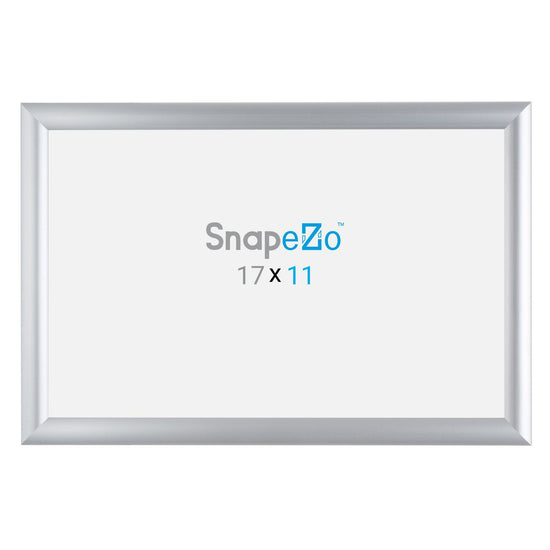 Load image into Gallery viewer, Silver Kids&amp;#39; Arts SnapeZo® snap frame poster size 11X17 - 1 inch profile
