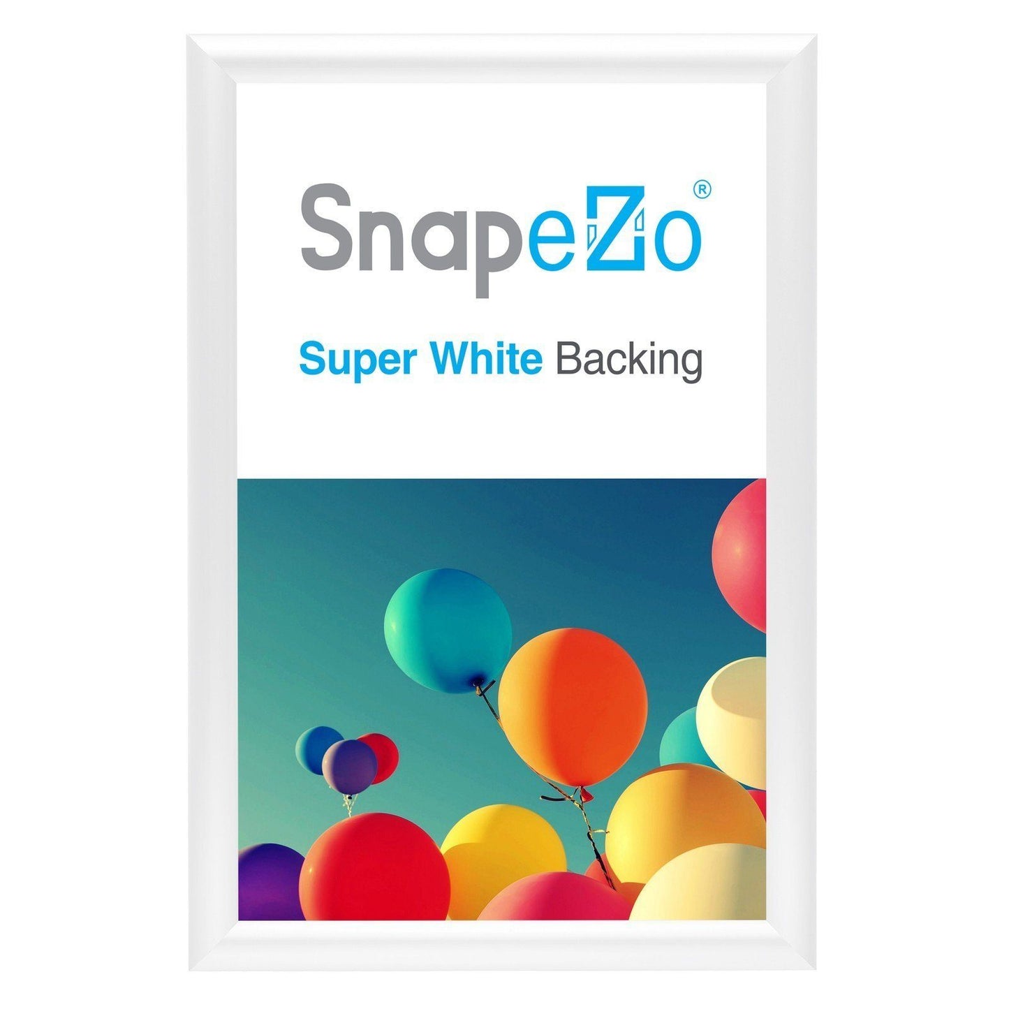 Load image into Gallery viewer, White diploma snap frame poster size 11X17 - 1 inch profile - Snap Frames Direct
