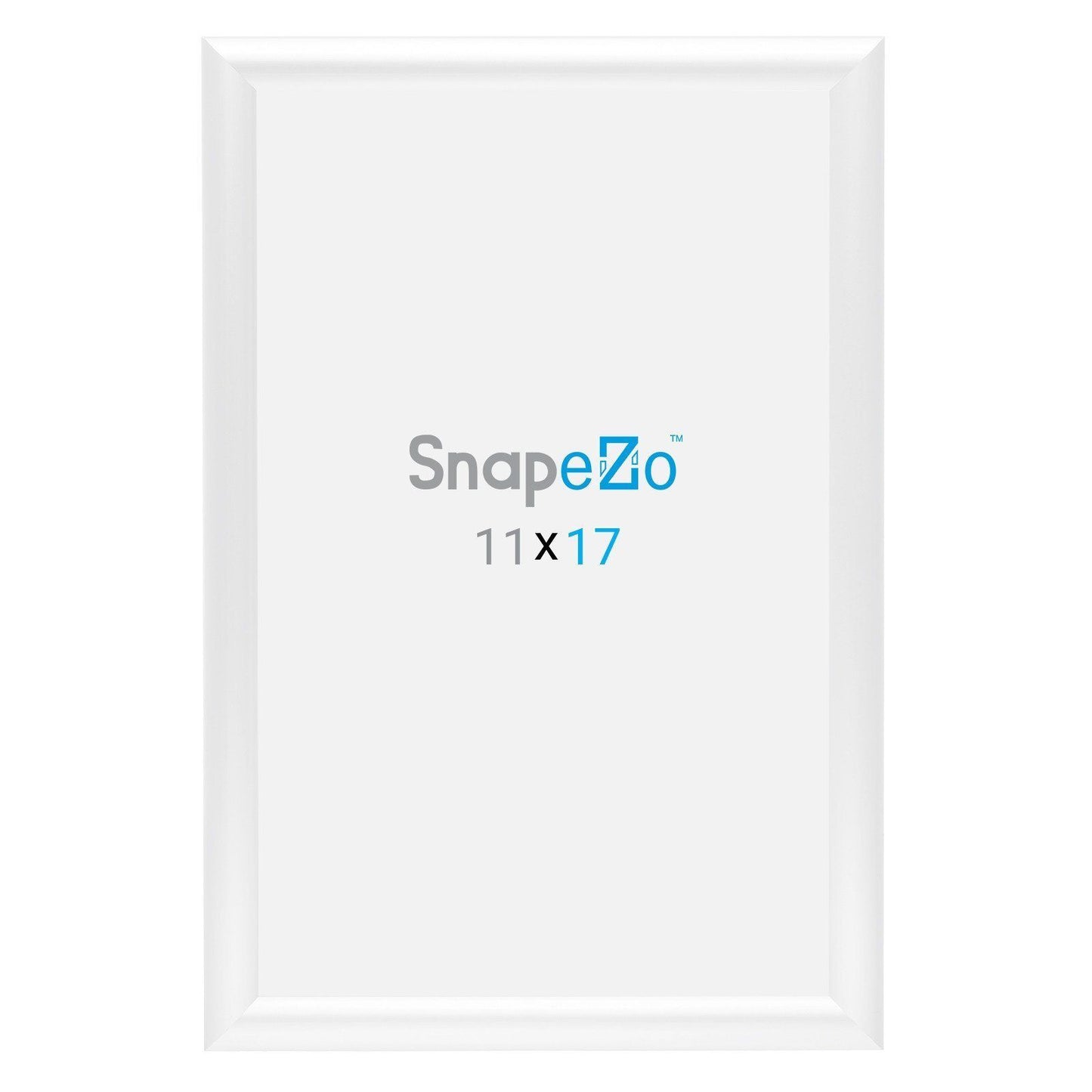 11x17 White Snapezo® Snap Frame - 1" Profile