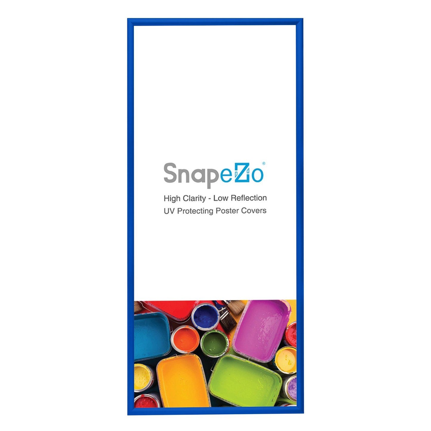Load image into Gallery viewer, 11x24 Blue SnapeZo® Snap Frame - 1.2 Inch Profile
