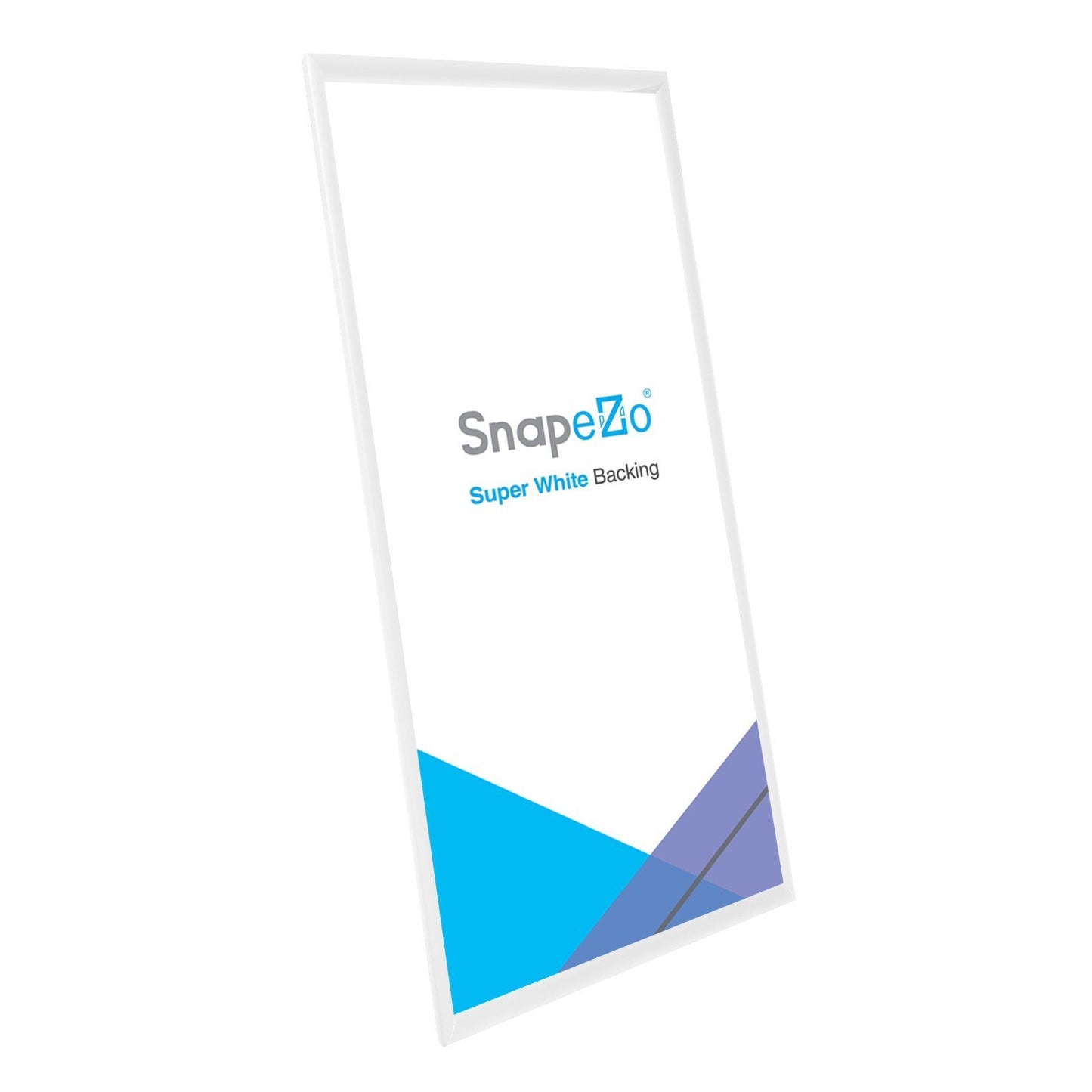 Load image into Gallery viewer, 11x24 White SnapeZo® Snap Frame - 1.2 Inch Profile
