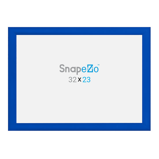 Load image into Gallery viewer, 23x32 Blue SnapeZo® Snap Frame - 1.2&amp;quot; Profile
