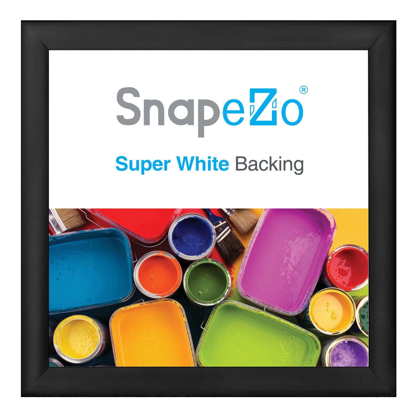 30x30 Black SnapeZo® Snap Frame - 1.2" Profile