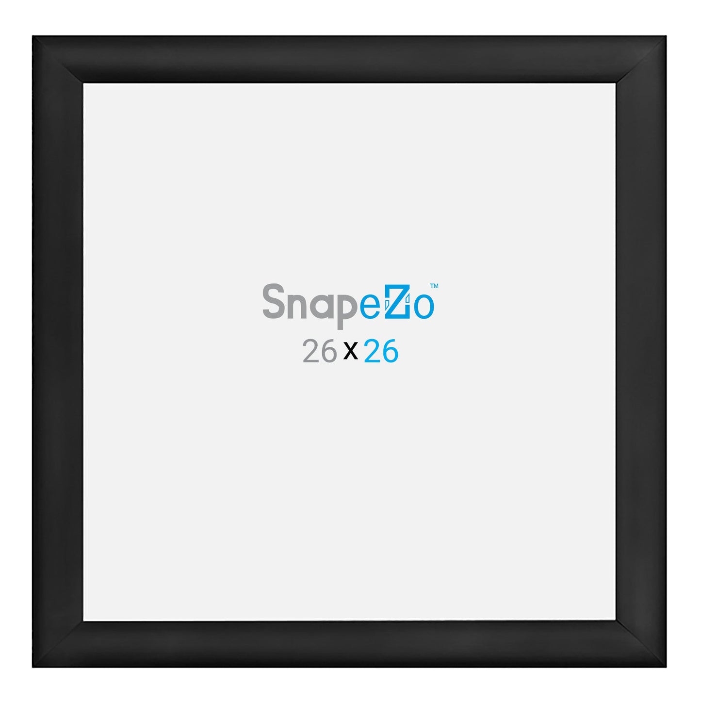 Load image into Gallery viewer, 26x26 Black SnapeZo® Snap Frame - 1.2&amp;quot; Profile
