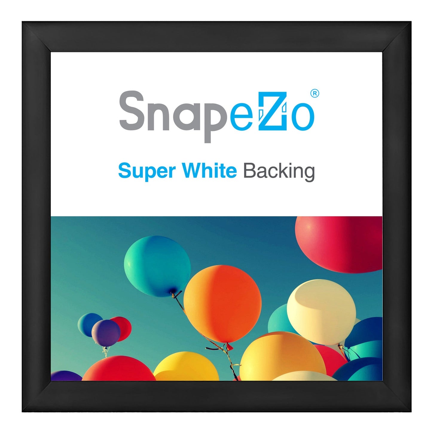 28x28 Black SnapeZo® Snap Frame - 1.2" Profile