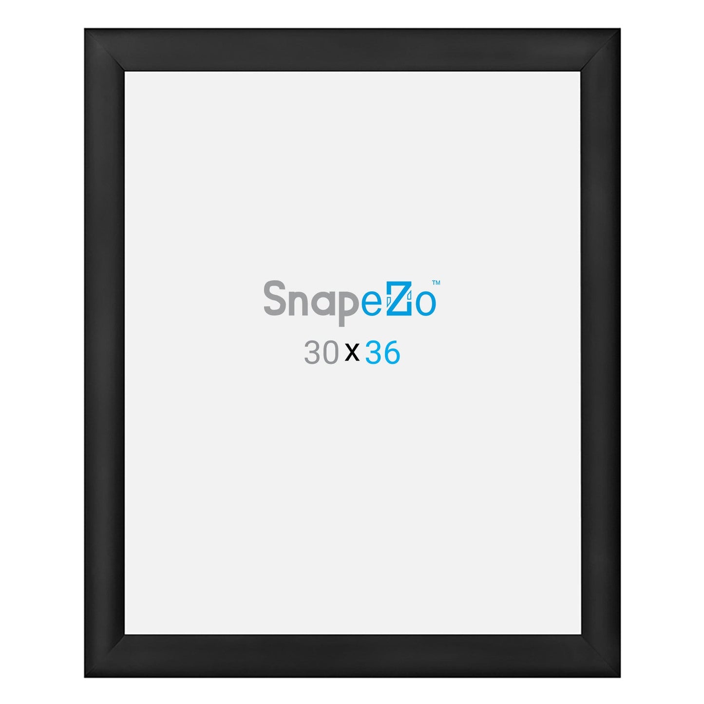 30x36 Black SnapeZo® Snap Frame - 1.2" Profile