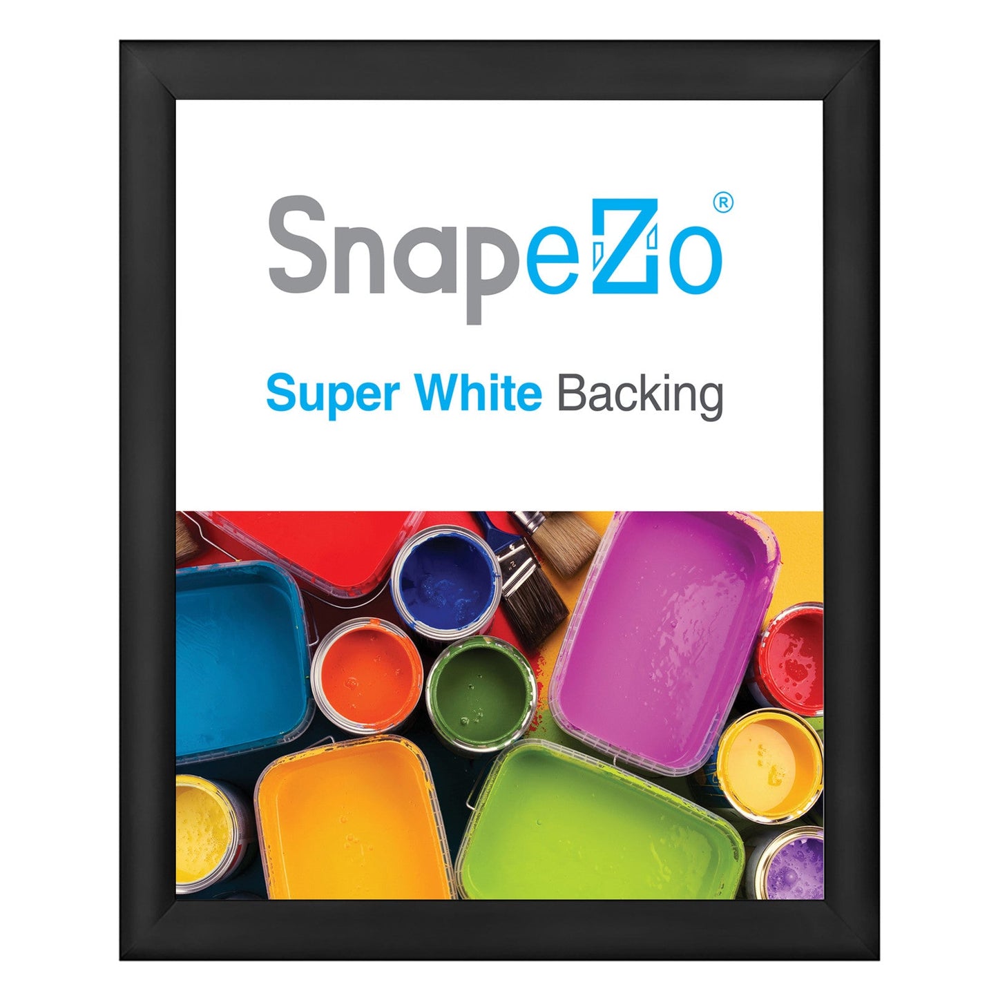 30x36 Black SnapeZo® Snap Frame - 1.2" Profile