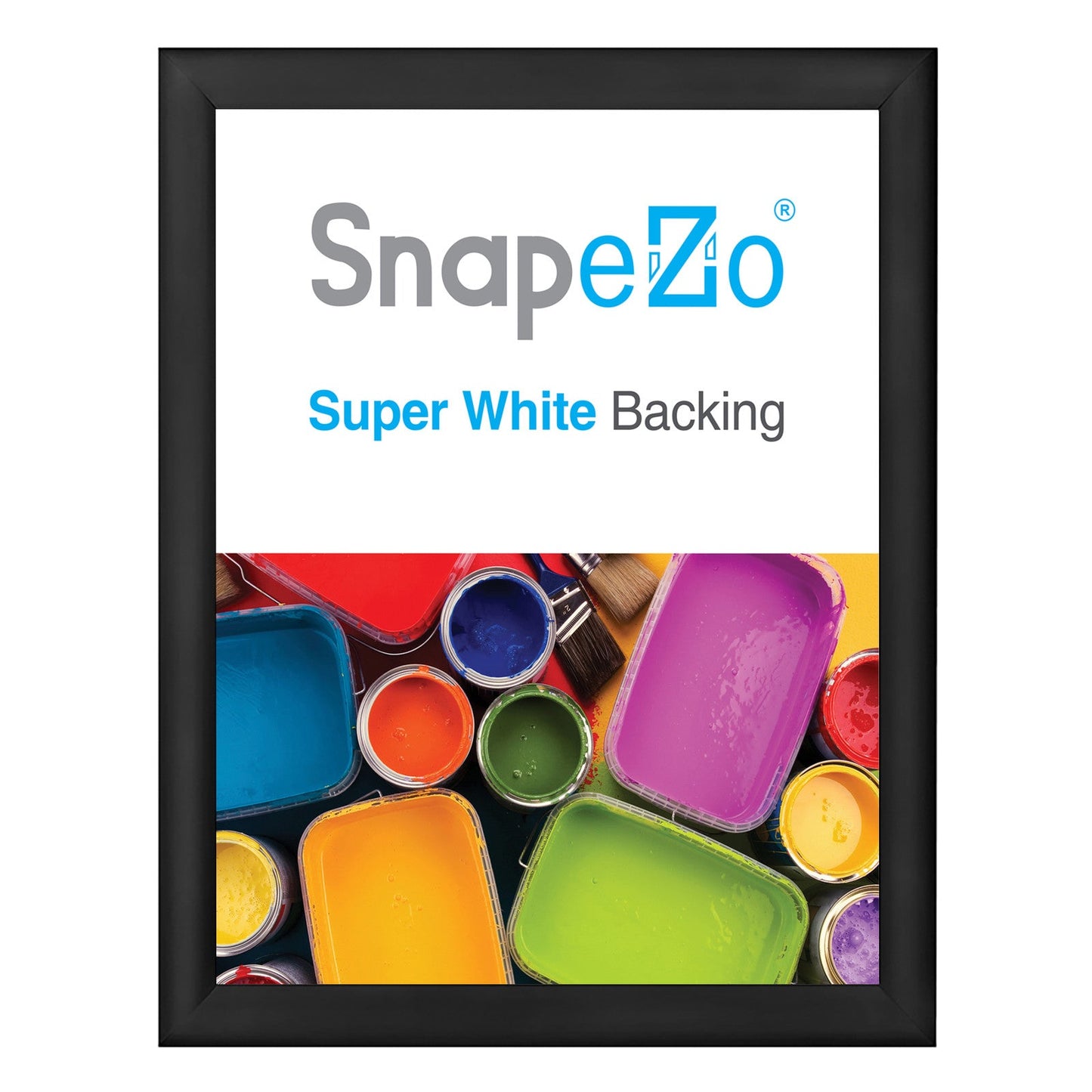 30x40 Black SnapeZo® Snap Frame - 1.2" Profile