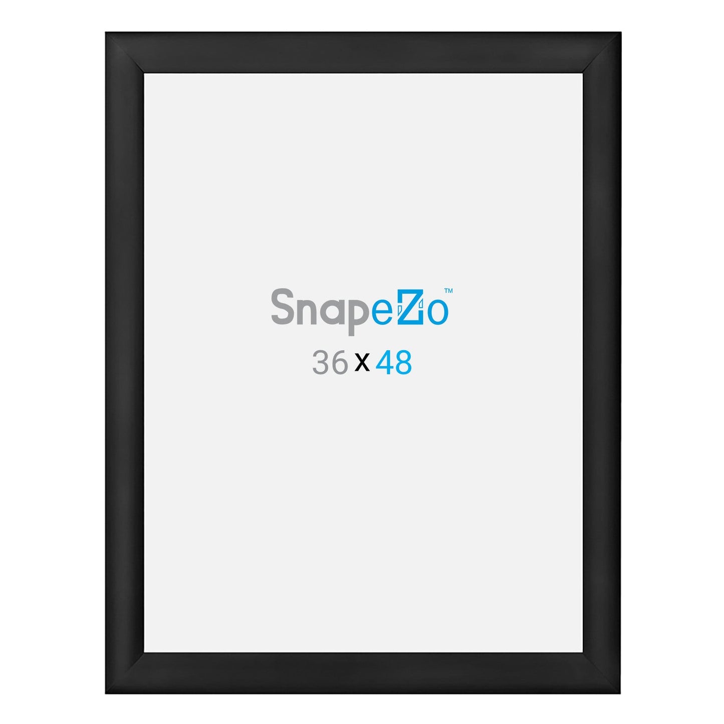 36x48 Black SnapeZo® Snap Frame - 1.2" Profile