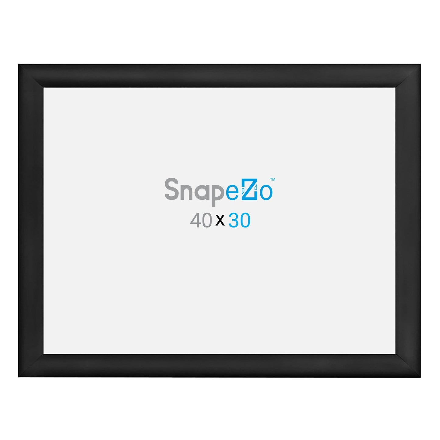 30x40 Black SnapeZo® Snap Frame - 1.2" Profile