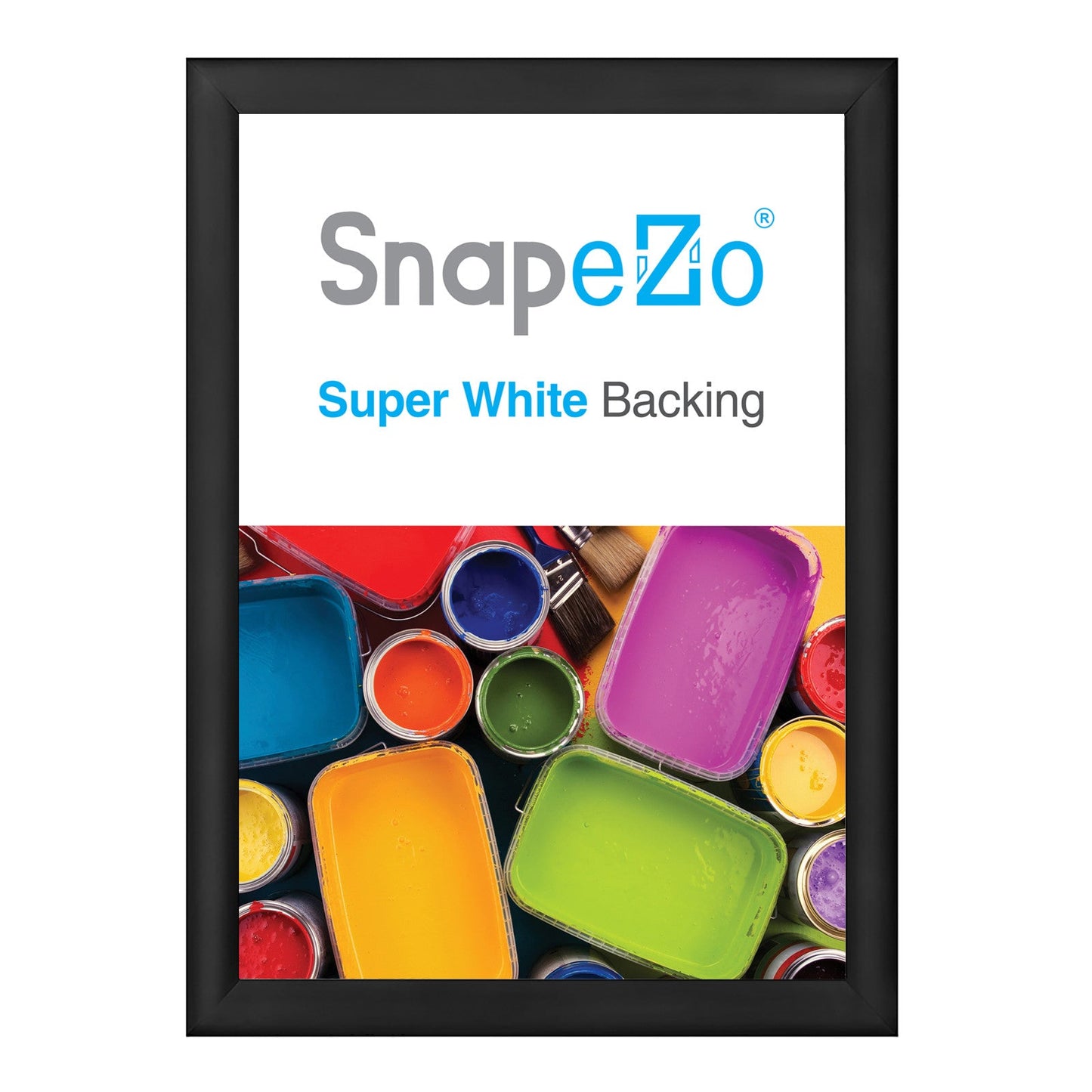 29x41 Black SnapeZo® Snap Frame - 1.2" Profile