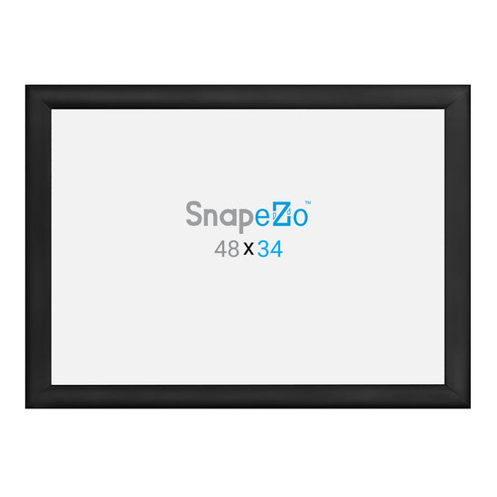 34x48 Black SnapeZo® Snap Frame - 1.2" Profile