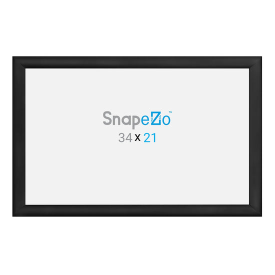 21x34 Black SnapeZo® Snap Frame - 1.2" Profile