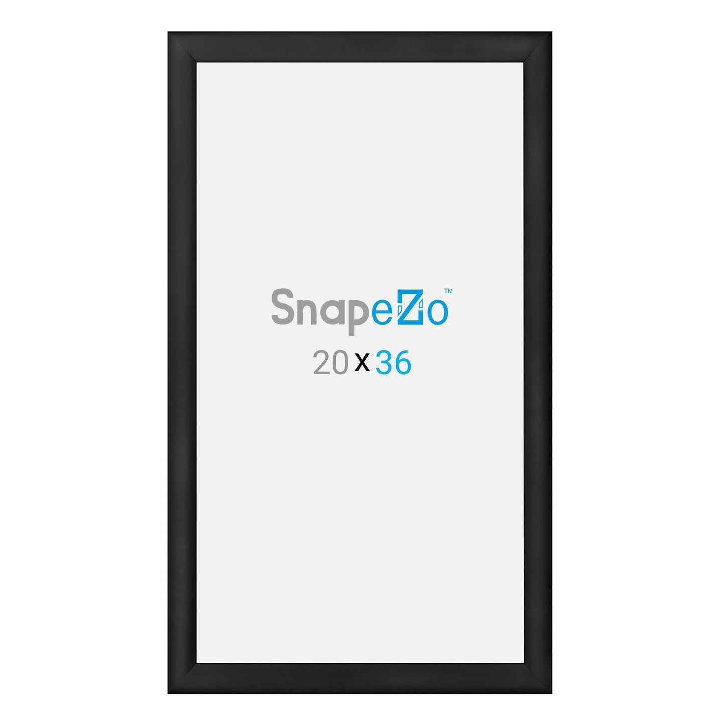 20x36 Black SnapeZo® Snap Frame - 1.2" Profile