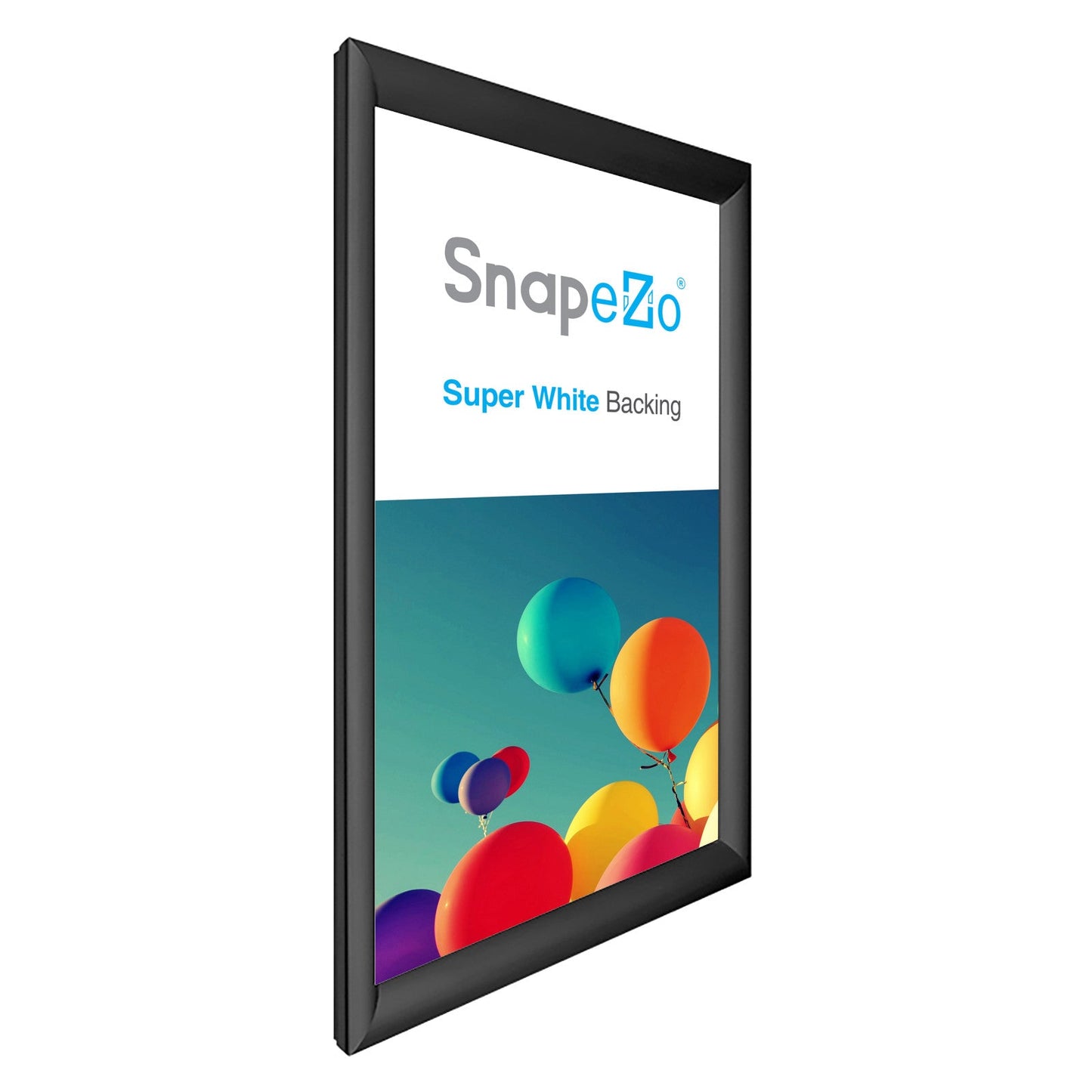 21x38 Black SnapeZo® Snap Frame - 1.2" Profile
