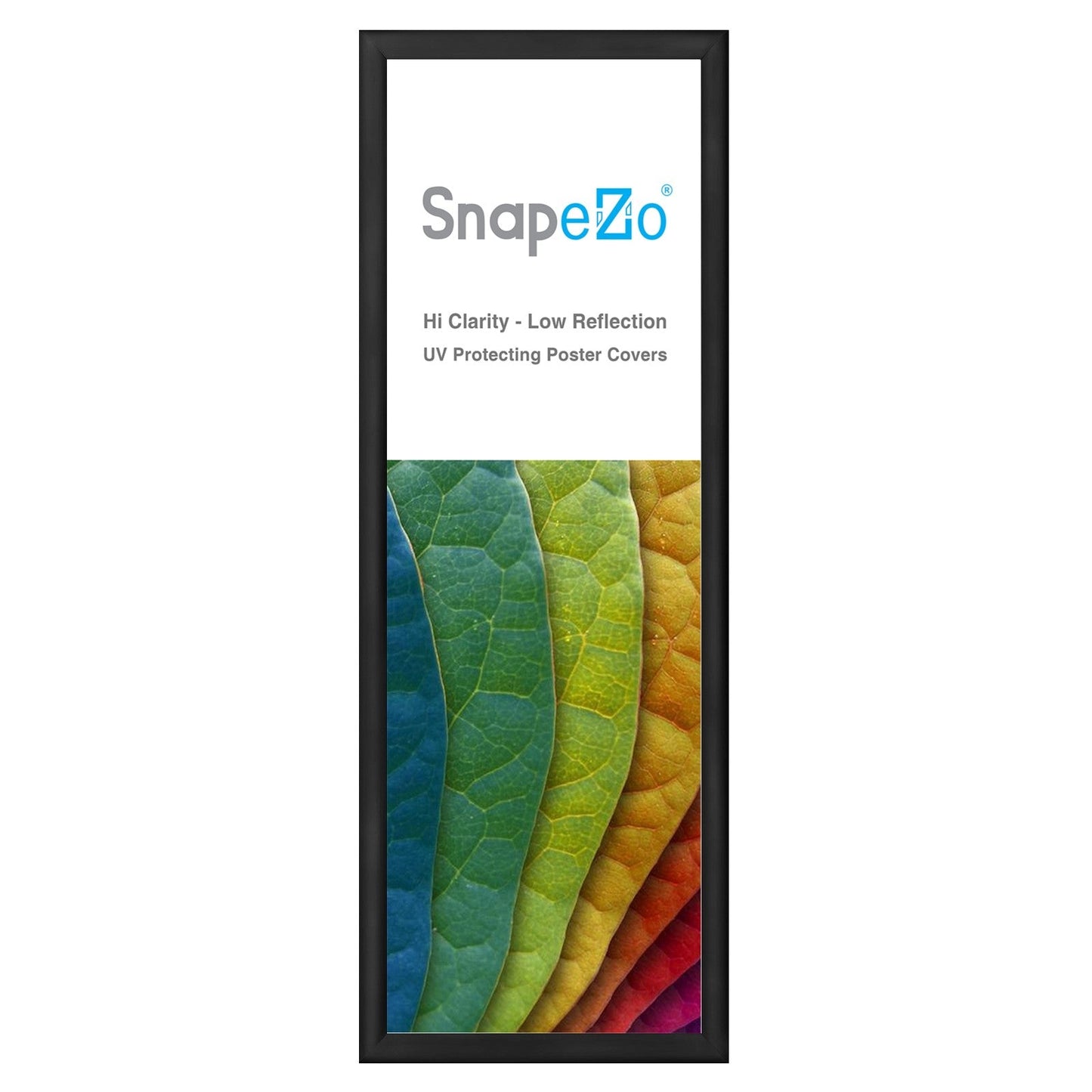 10x29 Black SnapeZo® Snap Frame - 1.2" Profile