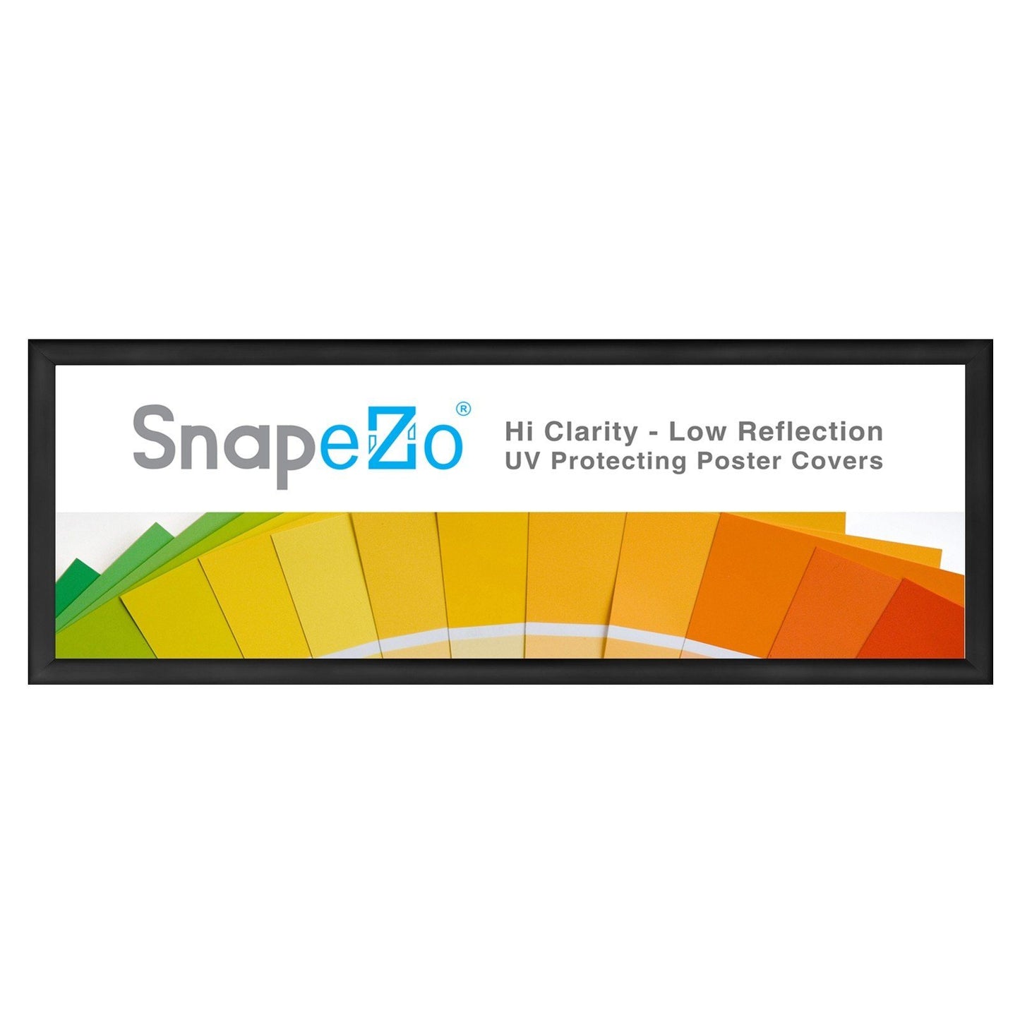 Load image into Gallery viewer, 21x62 Black SnapeZo® Snap Frame - 1.7 Inch Profile
