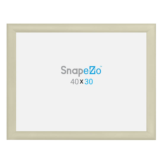 Load image into Gallery viewer, 30x40 Cream SnapeZo® Snap Frame - 1.2&amp;quot; Profile
