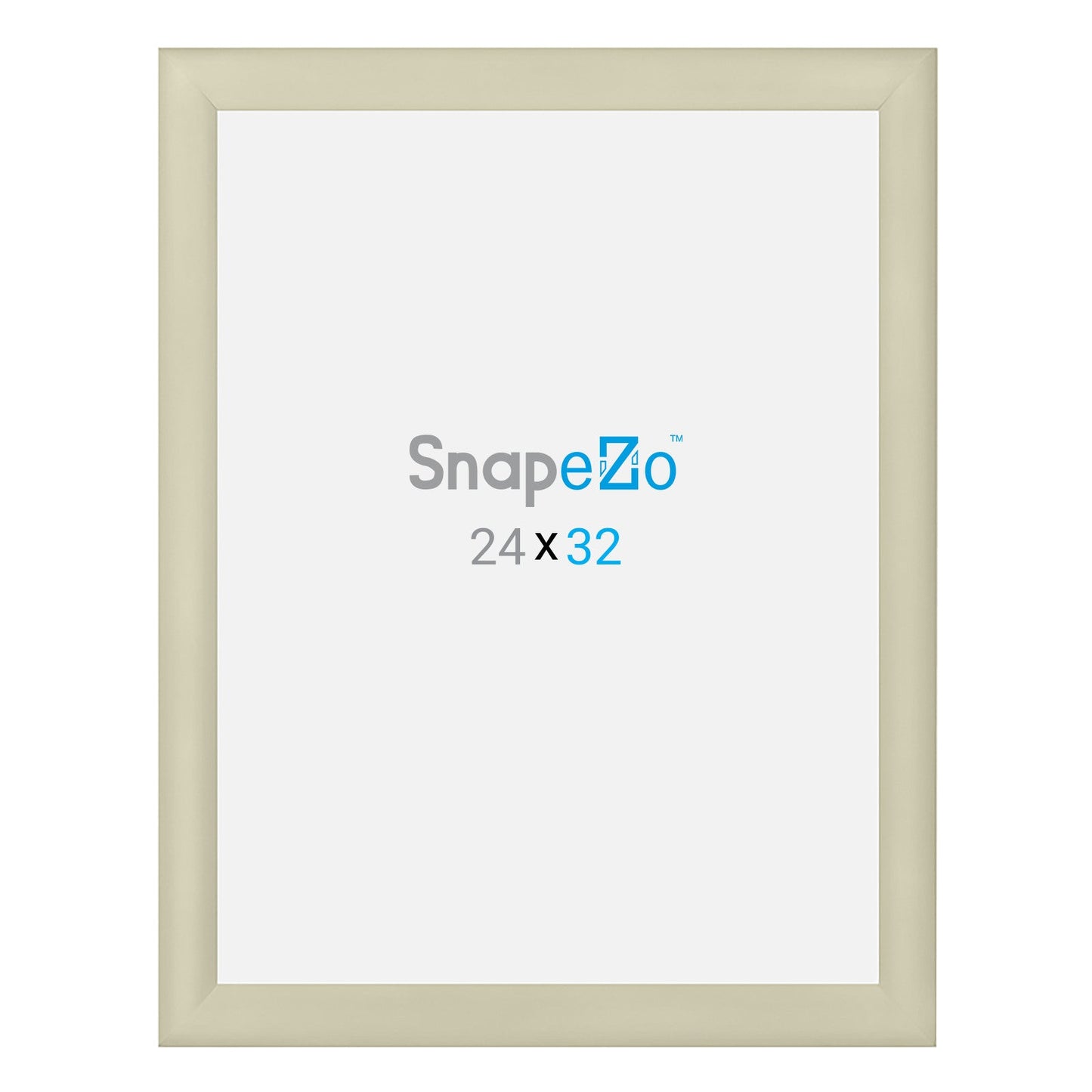 24x32 Cream SnapeZo® Snap Frame - 1.2" Profile