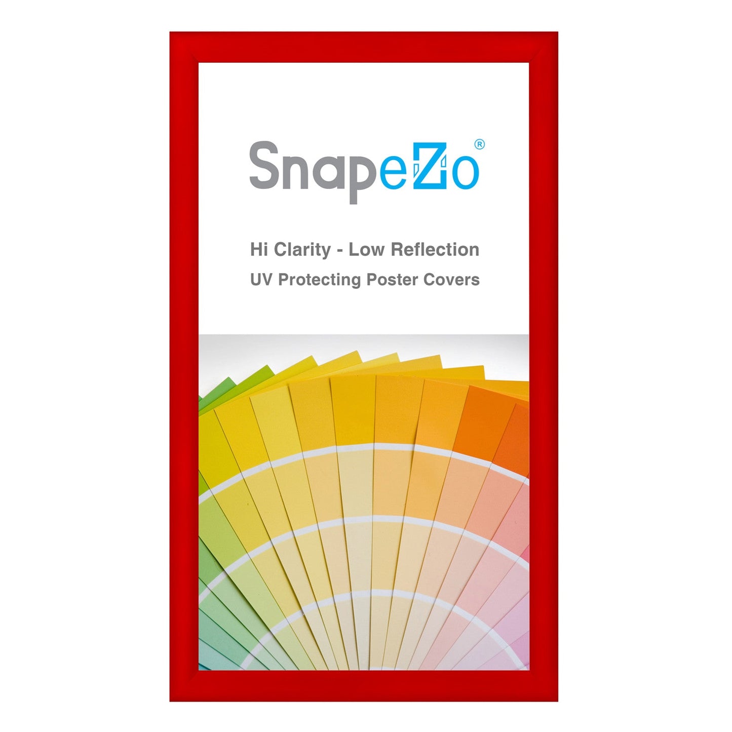 13x24 Red SnapeZo® Snap Frame - 1.2" Profile