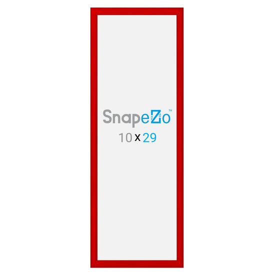 10x29 Red SnapeZo® Snap Frame - 1.2" Profile