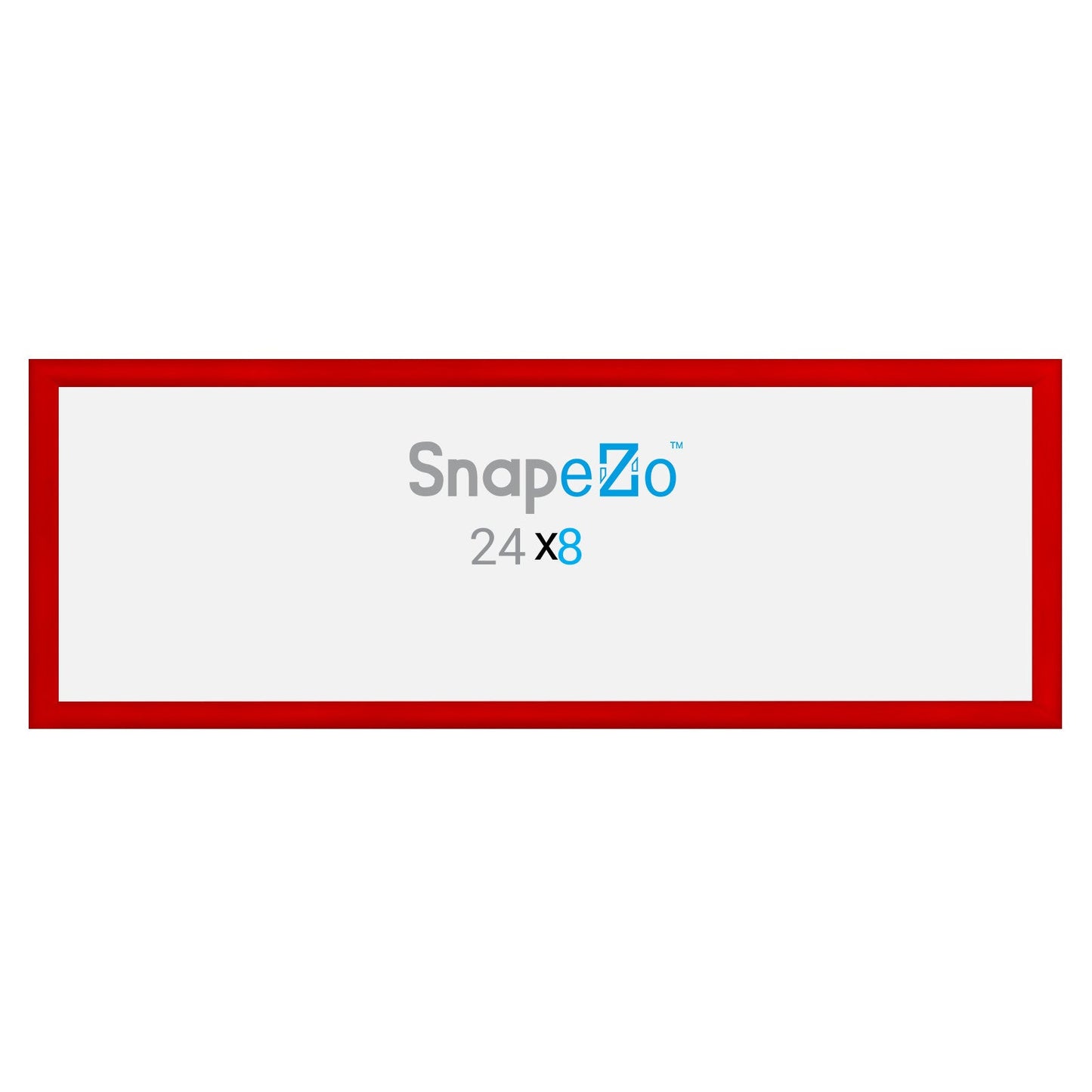 8x24 Red SnapeZo® Snap Frame - 1.2" Profile