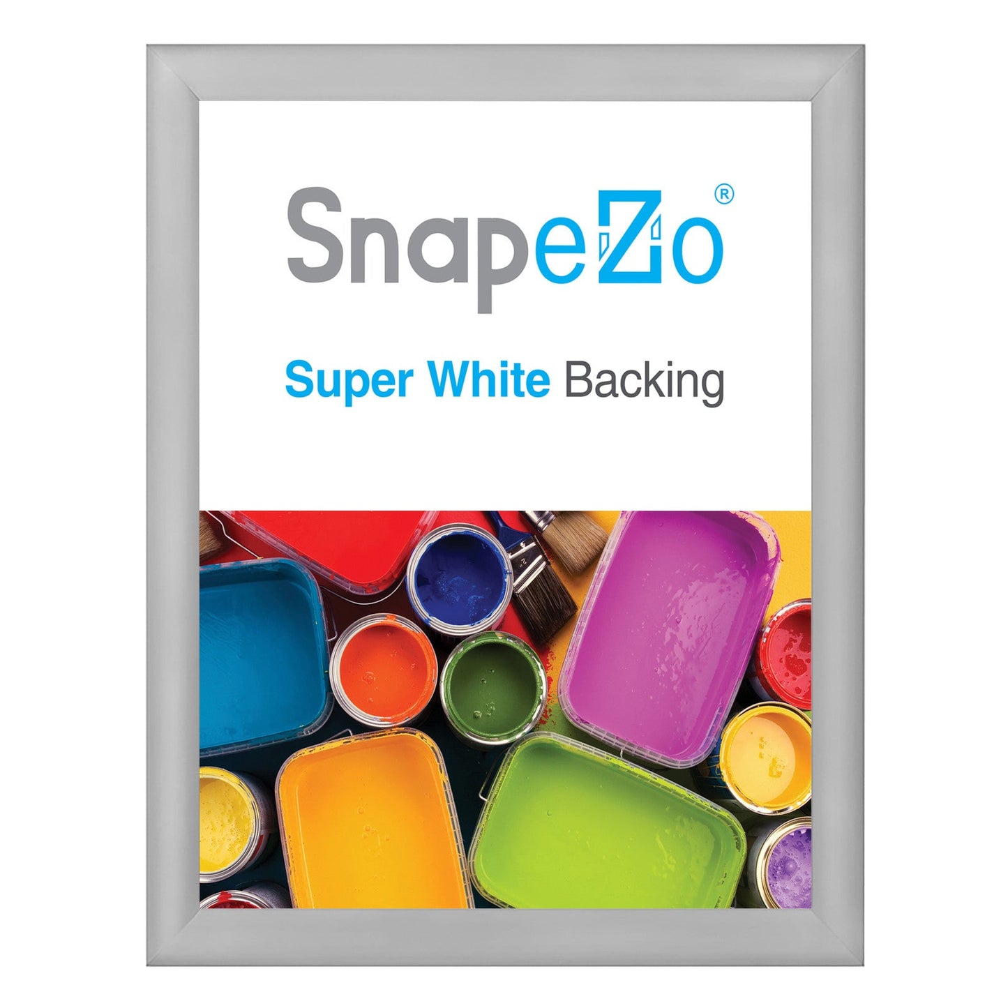 Load image into Gallery viewer, 36x48 Silver SnapeZo® Snap Frame - 1.2&amp;quot; Profile
