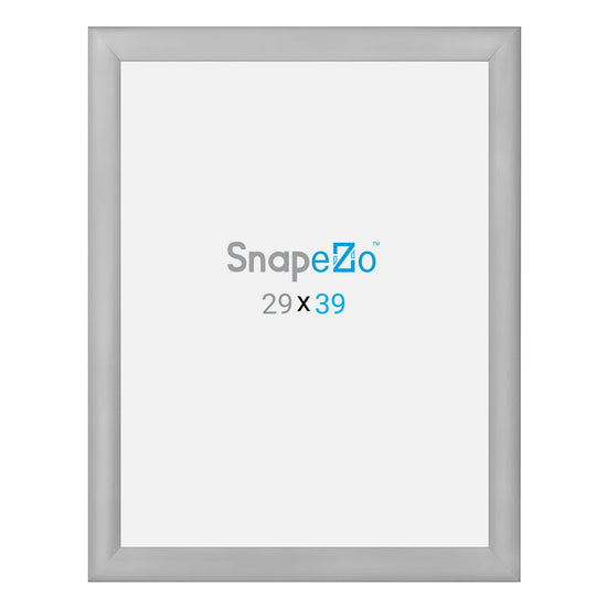 Load image into Gallery viewer, 29x39 Silver SnapeZo® Snap Frame - 1.2&amp;quot; Profile
