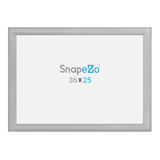 Load image into Gallery viewer, 25x36 Silver SnapeZo® Snap Frame - 1.2&amp;quot; Profile
