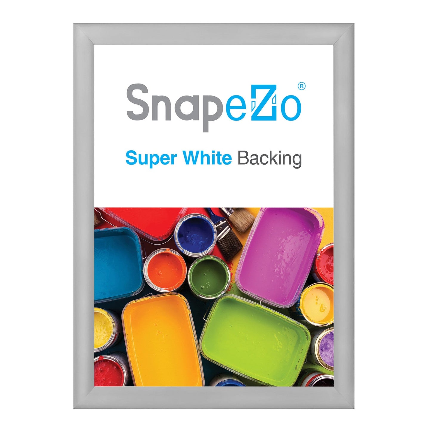 Load image into Gallery viewer, 23x32 Silver SnapeZo® Snap Frame - 1.2&amp;quot; Profile
