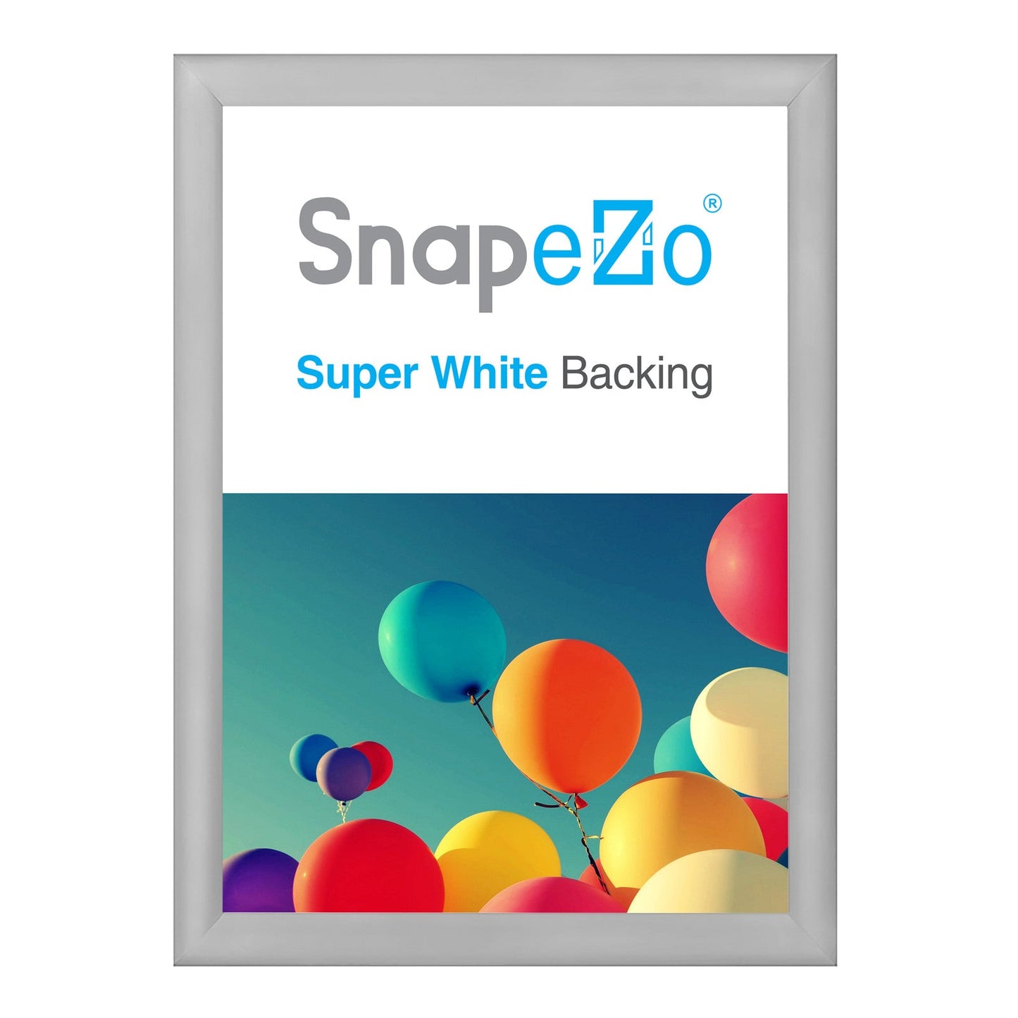 Load image into Gallery viewer, 27x38 Silver SnapeZo® Snap Frame - 1.2&amp;quot; Profile
