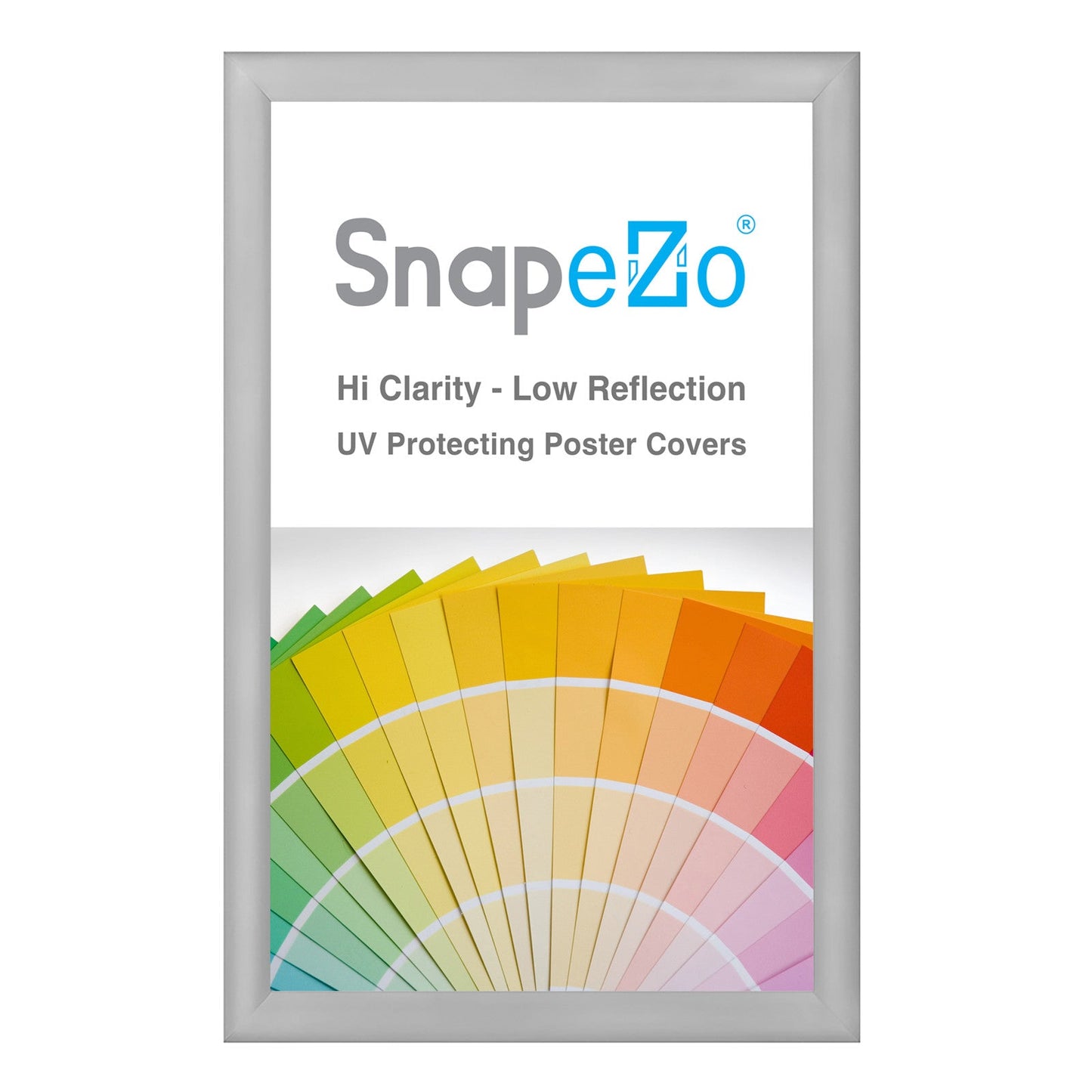 Load image into Gallery viewer, 21x34 Silver SnapeZo® Snap Frame - 1.2&amp;quot; Profile

