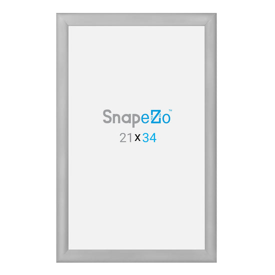 Load image into Gallery viewer, 21x34 Silver SnapeZo® Snap Frame - 1.2&amp;quot; Profile
