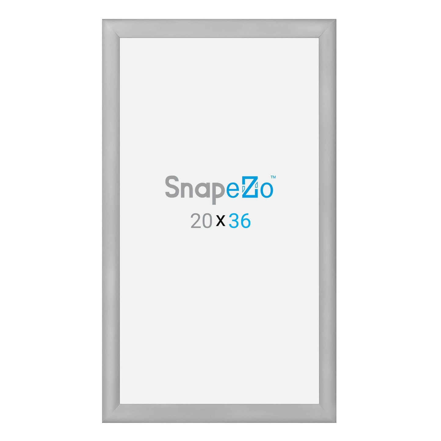 20x36 Silver SnapeZo® Snap Frame - 1.2" Profile