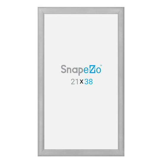 Load image into Gallery viewer, 21x38 Silver SnapeZo® Snap Frame - 1.2&amp;quot; Profile
