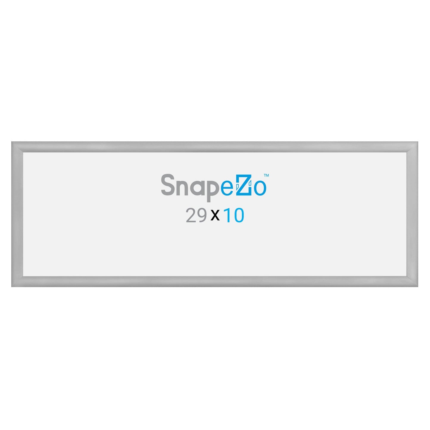 10x29 Silver SnapeZo® Snap Frame - 1.2" Profile