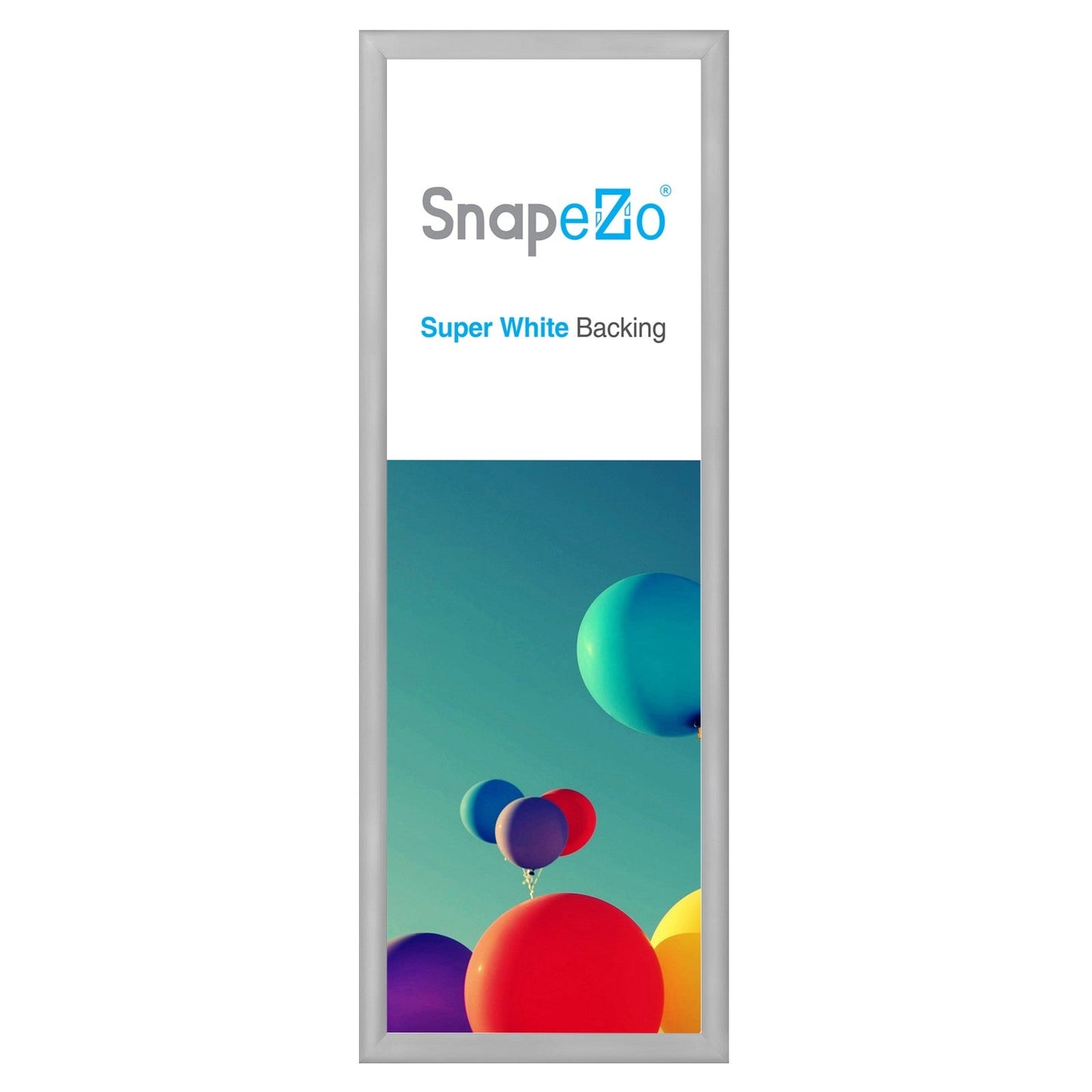 13x39 Silver SnapeZo® Snap Frame - 1.2" Profile