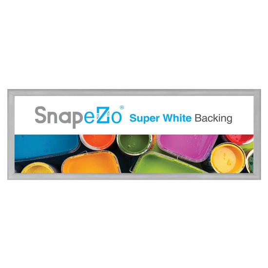 Load image into Gallery viewer, 12x36 Silver SnapeZo® Snap Frame - 1&amp;quot; Profile
